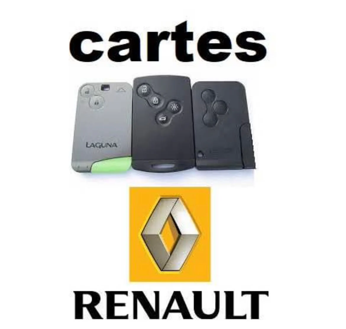 Cartes Renault utilisées avec les systèmes d’antidémarrage de la marque